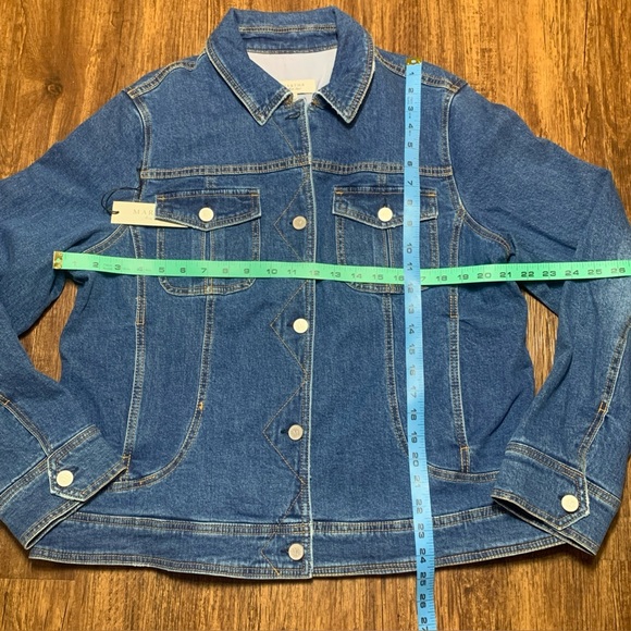Martha Stewart Weekend Jean Jacket Medium Wash Denim Sz M NWT - Picture 3 of 12